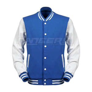 Chaquetas Varsity de Invierno para Hombre, Estilo Bomber con Cuerpo de Lana, Logotipos Bordados Personalizados, Suministro OEM, Chaquetas Escolares al por Mayor - Product Image 2