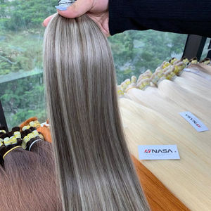 ผม100% บริสุทธิ์เวียดนามแบบเต็มปลายหนาสำหรับร้านทำสีผมทุกแบบเนื้อเรียบ - Product Image 1