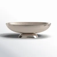 Bol en métal artisanal de luxe, plat de service élégant pour hôtel, restaurant, maison, centre de table, sûr et non toxique