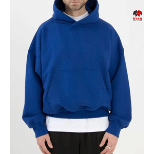 Sudadera con Capucha para Hombre Ryan Pro Gear, Diseño de Bolsillo, Logotipo Personalizado en la Parte Delantera, 100% Algodón, Tejido de Felpa, Corte Regular, Ropa Casual de Invierno - Product Image 3