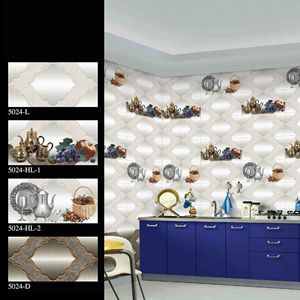 Carreaux muraux en céramique brillants modernes 300x600mm, installation par colle, usage intérieur et extérieur, applications pour supermarchés et villas - Product Image 3