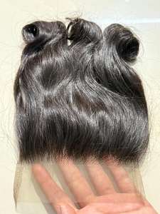 Bouclés 13x6 Double Trame pour Dentelle Frontale Perruque Non Transformés Cuticule Aligné Indien Machine Extensions de Cheveux Humains Couleur Naturelle - Product Image 6