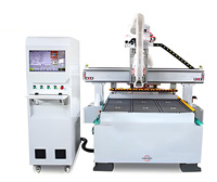 Atc Cnc Router Machine avec scie 9kw Spindle Liner Nesting Auto Tools Changing Wood Router Machine High Speed