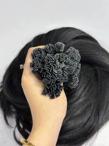 Extensiones de Cabello Natural Liso con Punta Plana y Queratina - Product Image 3