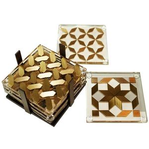 Artistic Resin <b>Coaster</b> Set with Modern Stylish Designs <b>Heat</b> Resistant Customizable Colors & Sizes for Home Hotel Restaurant Use - Product Image 6