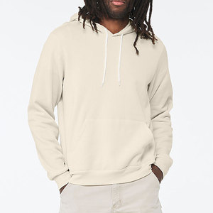 Sweatshirts à capuche en toile pour hommes et femmes Sweatshirts unisexes avec surpiqûres personnalisées Design Your Own Hoodie Bella - Product Image 3