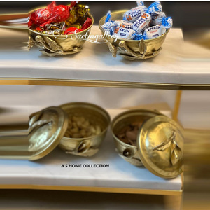 Bol de service de table en acier inoxydable durable de style hôtelier pour banquet de mariage, idéal pour les noix et les fruits de Noël, disponible en gros - Product Image 6