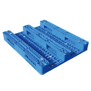 1650x1650 1.25 HDPE Padrão azul grande capacidade de carga 6 toneladas de rack resistente uso de paletes de plástico estática