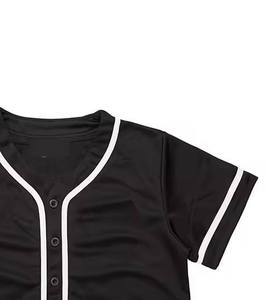 Último Diseño OEM, Top Corto Personalizado para Mujer, Jersey de Béisbol, Ropa Deportiva, 100% Poliéster, Secado Rápido, Cuello Redondo - Product Image 4