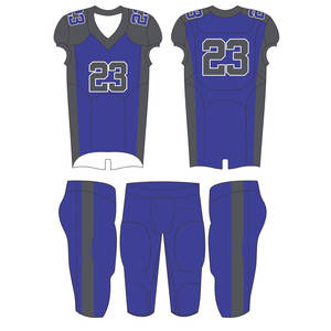 Conjuntos de camisetas de fútbol americano de sarga de aparejos hechos a medida, uniforme de fútbol americano de la mejor calidad al por mayor - Product Image 1