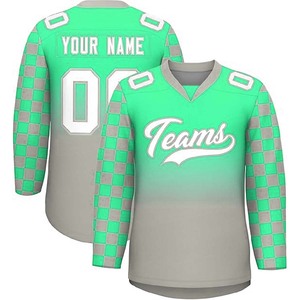 El último producto sublimación camiseta de hockey sobre hielo Impresión de secado rápido OEM deportes camiseta de hockey sobre hielo - Product Image 1