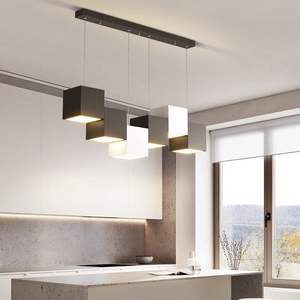 Luminaire suspendu moderne minimaliste scandinave pour salle à manger, élégant luminaire de comptoir italien, alimentation CA, long luminaire suspendu pour salle à manger - Product Image 4