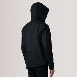 Chaqueta de Lona con Capucha para Hombre, Resistente, con Logotipo Frontal, de Secado Rápido y Ecológica, para Viajes y Actividades al Aire Libre - Product Image 4