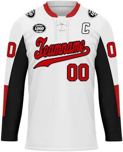 Jersey de Hockey Personalizado Premium |   Ropa de Equipo de Hockey sobre Hielo |   Ropa Deportiva Sublimada OEM, Uniforme de Equipo Personalizado Sublimado - Product Image 2