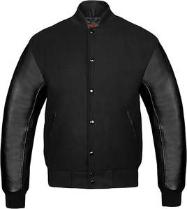 Veste Letterman Varsity à la mode-Patches personnalisés disponibles Varsity Bomber Jacket avec remplissage en coton lin et doublure en nylon - Product Image 6