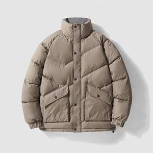 OEM vente en gros, vestes d'hiver décontractées personnalisées pour hommes, vestes d'hiver en coton à blocs de couleurs pour hommes vestes en nylon imperméables doudoune - Product Image 5