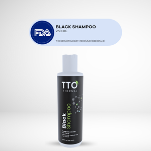 TTO termal siyah saç ve vücut şampuanı 250ml besleyici 2 1 formülü doğal yağlar ile saç derisi ve cilt bakımı için - Product Image 2