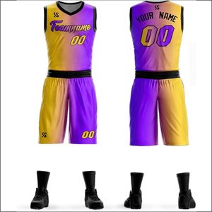 Ropa Deportiva de Baloncesto Personalizada, Nuevo Diseño, Jersey Reversible al por Mayor, Transpirable, Anti-UV, Antibacteriano, 100% Poliéster - Product Image 4