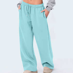 Vente chaude Pantalons de survêtement unisexe amples à jambe large, style jogging décontracté et respirant, pour le sport et les loisirs - Product Image 1