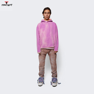 Custom Logo Hot Selling Long Sleeve Oversized Thermal Pullover Streetwear Style for Winter hoodies <b>men</b> <b>men's</b> hoodies - Product Image 5