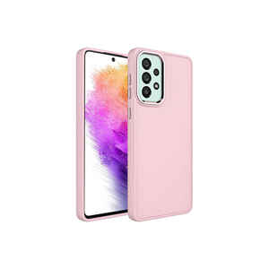 Étui de luxe rose en silicone avec cadre métallique pour Samsung Galaxy A23 OYO Luna Promax 14 Plus, coque de protection électroplaquée - Product Image 1