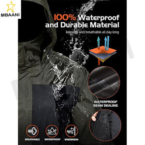 ชุดกันฝนสำหรับตกปลาสำหรับผู้ชาย (เสื้อแจ็คเก็ตกันฝนและกางเกงขายาว) - Product Image 3