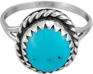 925 Sterling Silver Boho <b>Ring</b> Turquoise Handmade Simple Design Oval Shape Set featuring <b>Amber</b> Crystal Gemstone Fine Jewelry - Product Image 6