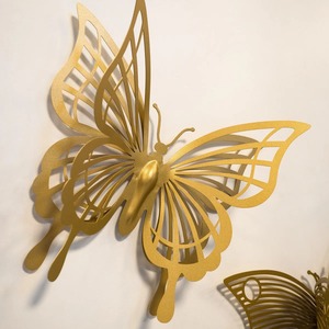 Escultura de pared de Metal abstracto para decoración del hogar sala de estar contemporánea dormitorio Panel de pared artístico hecho a mano - Product Image 5