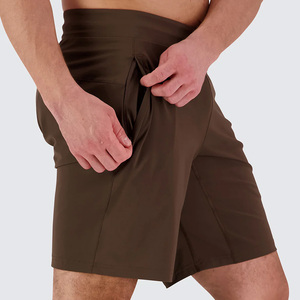 Wholesale Custom Men's Casual Performance Training Shorts <b>Canvas</b> 100% Polyester Breathable Drawstring Closure OEM Activewear - Product Image 3