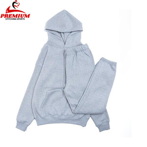 Manufacturer Custom Heavyweight 100% Cotton Baggy Mens Tracksuit <b>Set</b> Sweats Jogger Suit Sweatpants and Hoodie <b>Set</b> - Product Image 5