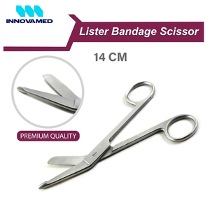 Ciseaux à pansements chirurgicaux 14 cm, utilisables en hôpital pour la chirurgie, ciseaux à pansements chirurgicaux INNOVAMED à prix raisonnable - Product Image 4