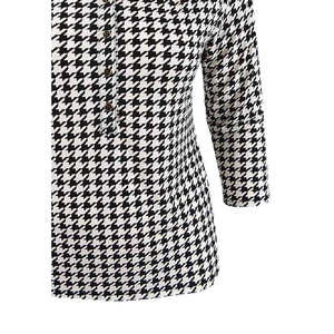 T-shirt Polo da Donna Charter Club a Manica 3/4 Stampata Nera Taglia Media Traspirante in Spandex con Logo Lavorato a Maglia - Product Image 3