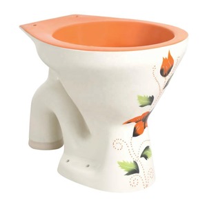 Choco Brown S Trap Armario de agua europeo Estándar europeo Ahorro de agua Cerámica Cisterna oculta Inodoros Inodoro colgado en la pared - Product Image 5