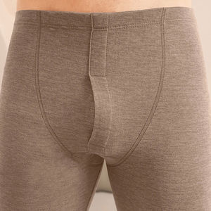 Calzoncillos largos ligeros y cálidos para hombre con ropa de dormir, pantalones térmicos de lana, ropa de capa Base personalizada Oem, conjunto de ropa térmica - Product Image 4