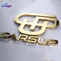 Enseigne murale LED 3D personnalisée en acier inoxydable rétroéclairée, étanche IP65, pour commerce, magasin, hôtel, bar, bureau, Homekit