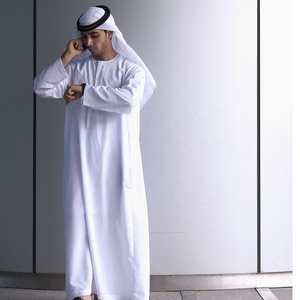 Bán Buôn Hồi Giáo Thobe Dubai Hồi Giáo Chất Lượng Cao Thobes Người Đàn Ông Của Bán Buôn Rắn Màu Sắc Truyền Thống Áo Choàng Ả Rập Phong Cách Bông Làm - Product Image 6