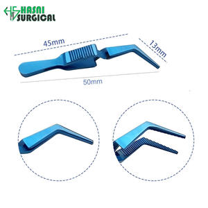 Pinza de Presión Vascular Arterial con Puntas Atraumáticas Anguladas de 5.8 cm, Juego de Instrumentos Quirúrgicos Oftálmicos de Acero Inoxidable - Product Image 3