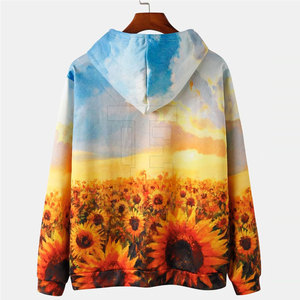 Sudaderas con Capucha Sublimadas de Alta Calidad para Uso Casual, Ligeras, las Más Vendidas, Color Personalizado, Sudaderas para Hombre - Product Image 2