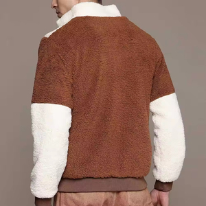 Chaqueta polar Sherpa de gran tamaño para invierno, sudadera cálida con cremallera, abrigo informal de moda, prendas de vestir exteriores de moda personalizadas, proveedor OEM - Product Image 4