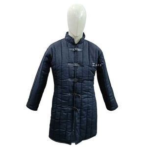 Manteau Gambeson médiéval longue longueur pour hommes veste Cosplay historique confortable pour les foires de reconstitution prix de gros - Product Image 4