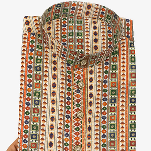 Algodón bordado Vintage fiesta colección étnica Royal hombres Premium Festival desgaste tradicional cómodo sin arrugas - Product Image 1