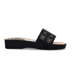 Sandales noires décontractées à talons Softy CL7105 - Product Image 3