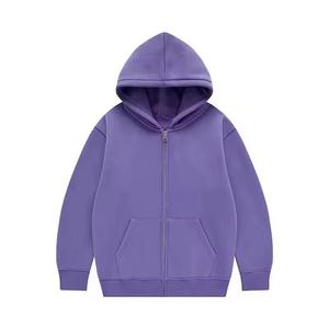 เสื้อฮู้ดผู้ชายผ้าฟลีซหนานุ่ม 100% ผ้าฝ้าย เสื้อกันหนาวแบบเรียบสีพื้น ระบายอากาศได้ดี แห้งเร็ว มีกระเป๋า - Product Image 4