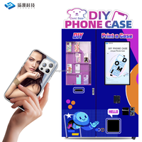 Máquina Expendedora Inteligente Personalizada, Sistema Rentable de Fábrica, Alta Rentabilidad, Máquina Expendedora Automática DIY para Impresión de Fundas de Teléfono