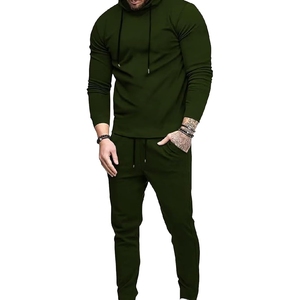 Survêtement en coton patchwork de qualité supérieure et lourd pour homme, 100% coton - Product Image 1