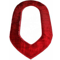 Maçonnique Regalia chevaliers templiers chaîne en métal collier bijoux en or avec velours rouge bijoux de vêtements de la plus haute qualité