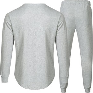 Conjunto Deportivo JMIERR de 2 Piezas para Hombre, Sudadera y Pantalones de Chándal de Algodón, Color Sólido Estampado, Ecológico, Antibacterial y Transpirable - Product Image 2