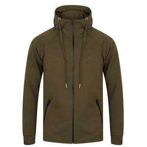 Survêtement pour homme en tissu doux à capuche, décontracté et lourd, avec poignets côtelés, fermeture éclair sur le devant, pantalon conçu pour la salle de sport, l'entraînement et les voyages - Product Image 5