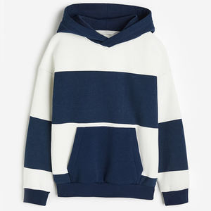 เสื้อสตรีทแวร์ผ้าฝ้าย 100% เสื้อสเวตเชิ้ตผ้าฟลีซแบบกำหนดเอง 500-700 แกรม พิมพ์โลโก้แบบนูน เสื้อฮู้ดดี้ผู้ชาย เสื้อสเวตเชิ้ตลำลอง - Product Image 4