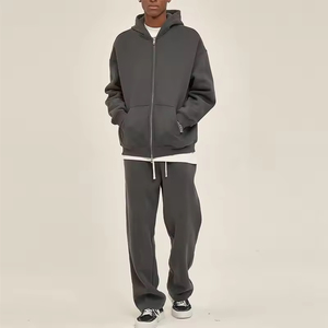 Ensemble de survêtement sportif pour hommes de qualité supérieure, ensemble de survêtement avec fermeture éclair et pantalon de jogging, ensembles de survêtement pour hommes, 2 pièces, processus OEM Impex - Product Image 1